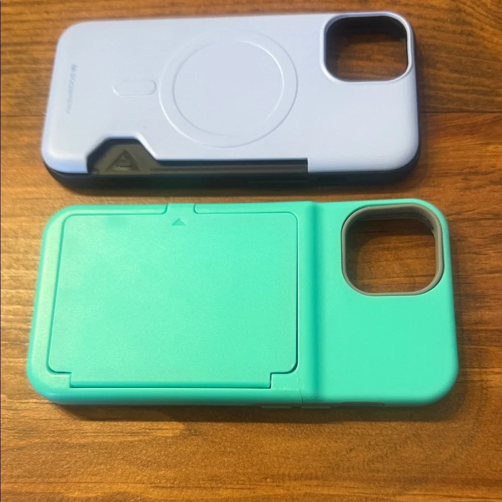 Dual-Color Phone Case Set - Lavender and Mint iPhone 13/14